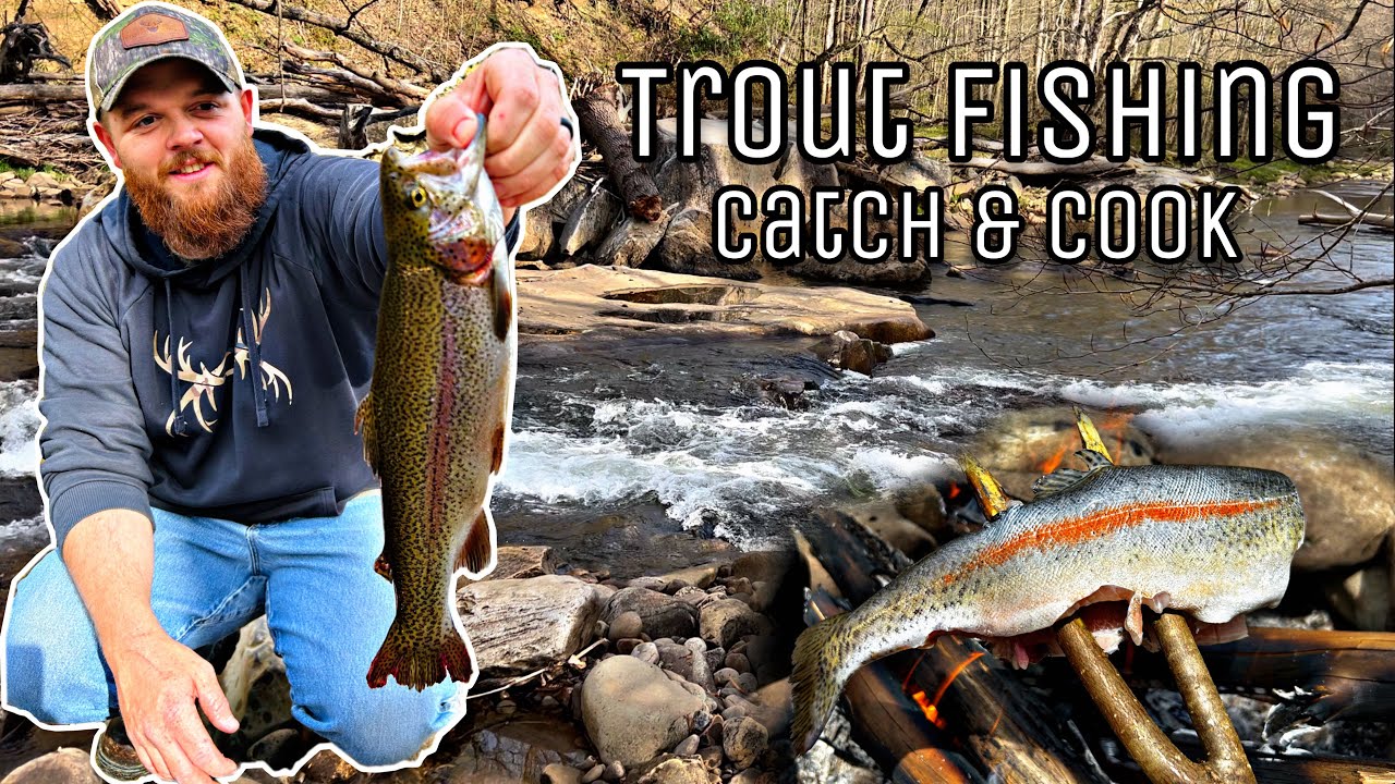 Trout Fishing- Cranberry River WV- CATCH & COOK