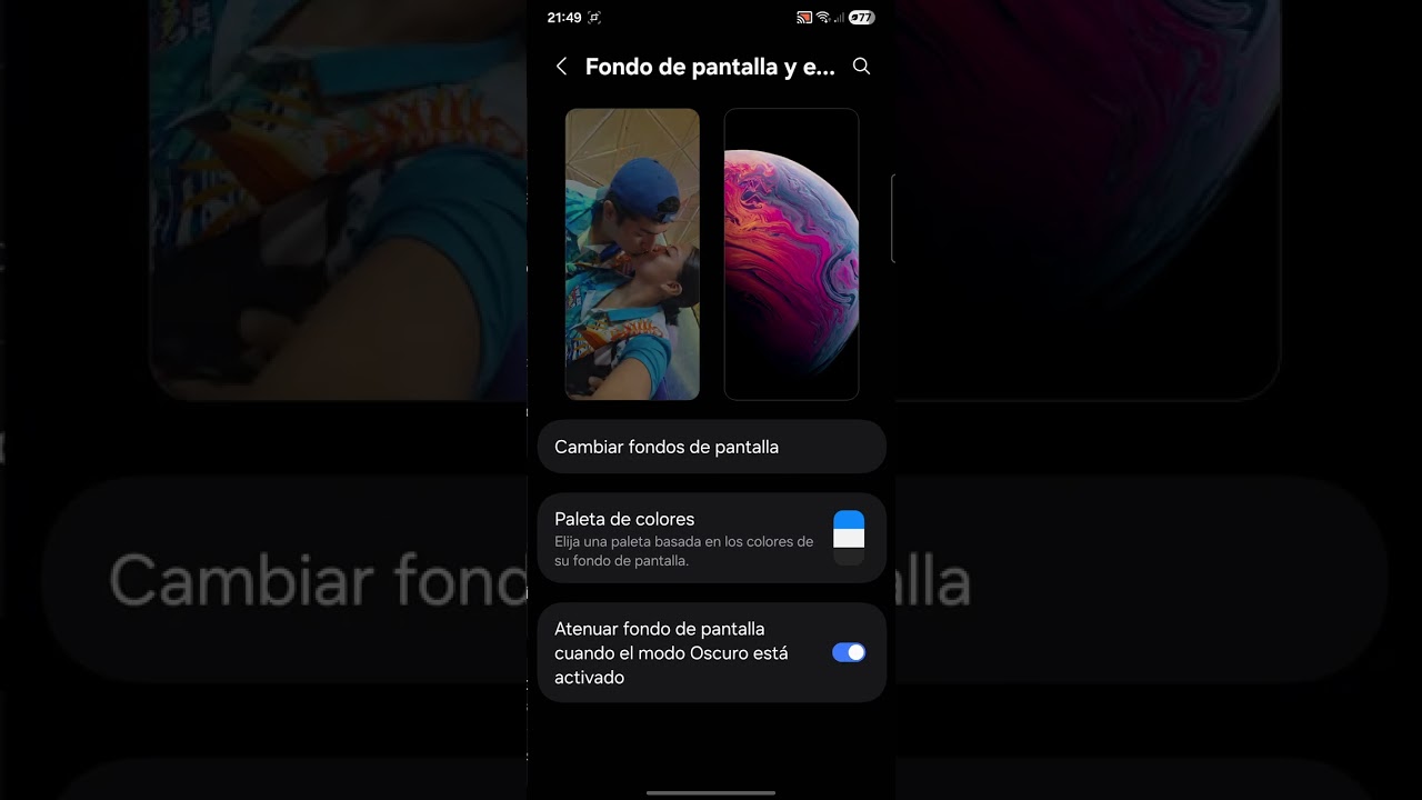 A54 Samsung brillo al tope para el sol y desbrillo para la.oscuridad😅 