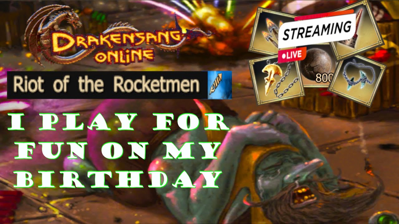 Drakensang Online | I play for fun on my birthday - RIOT OF THE ROCKETMAN | ​LIVE GAMEPLAY 🎮​#dso