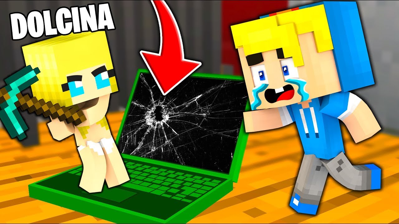 DOLCINA ROMPE il COMPUTER a SBRISERINO! - Famiglia di Minecraft #78