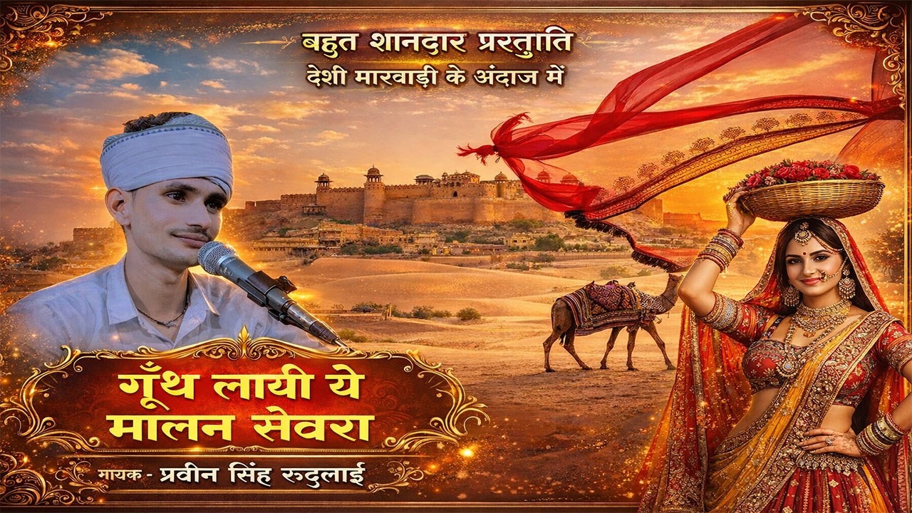 गूँथ लायी ये मालन सेवरा / gunth layi ye malan sevra rajasthani desi Bhajan || Parveen Singh Rudlai