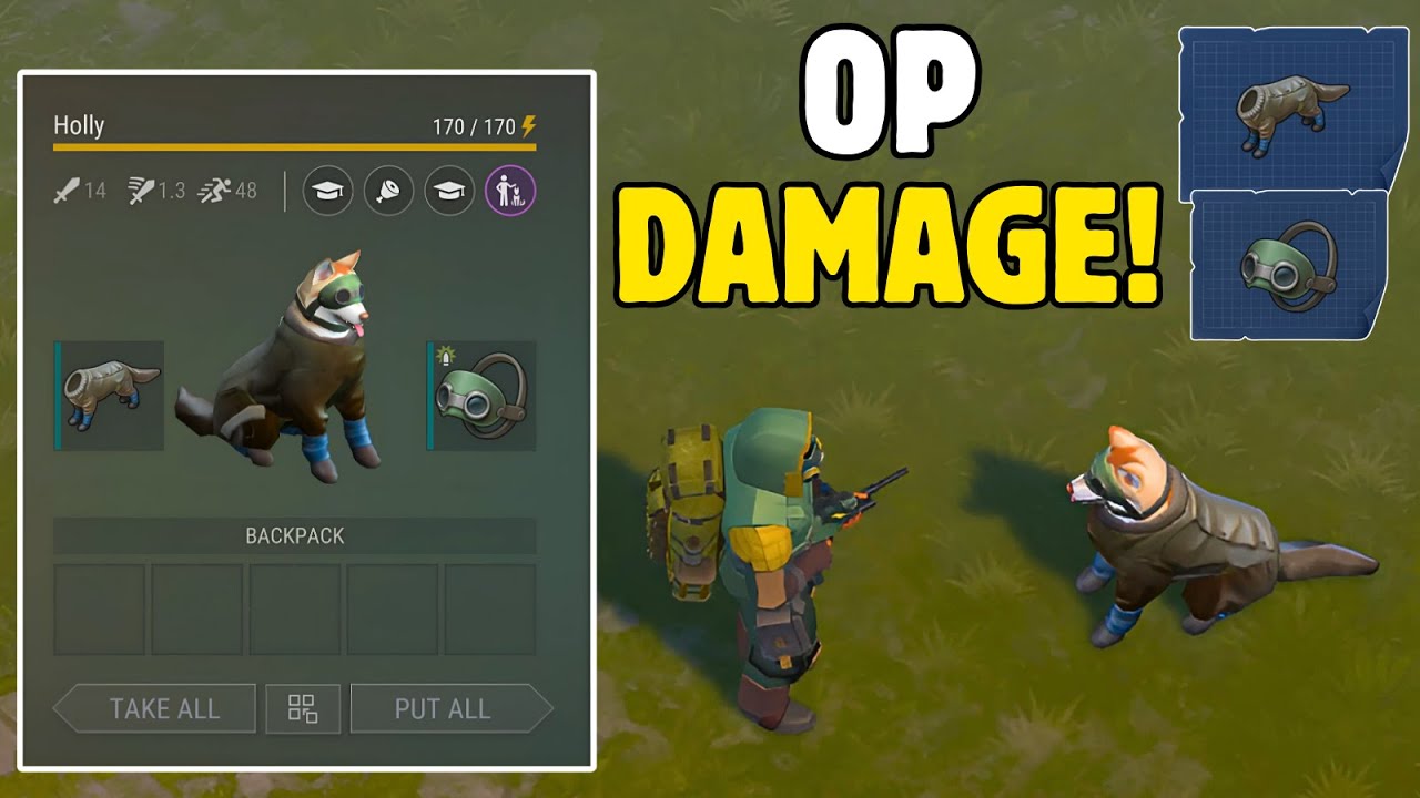 THIS IS AMAZING! OP DAMAGE! PROTECTIVE COAT AND MASK FOR DOG | Last Day On Earth Survival