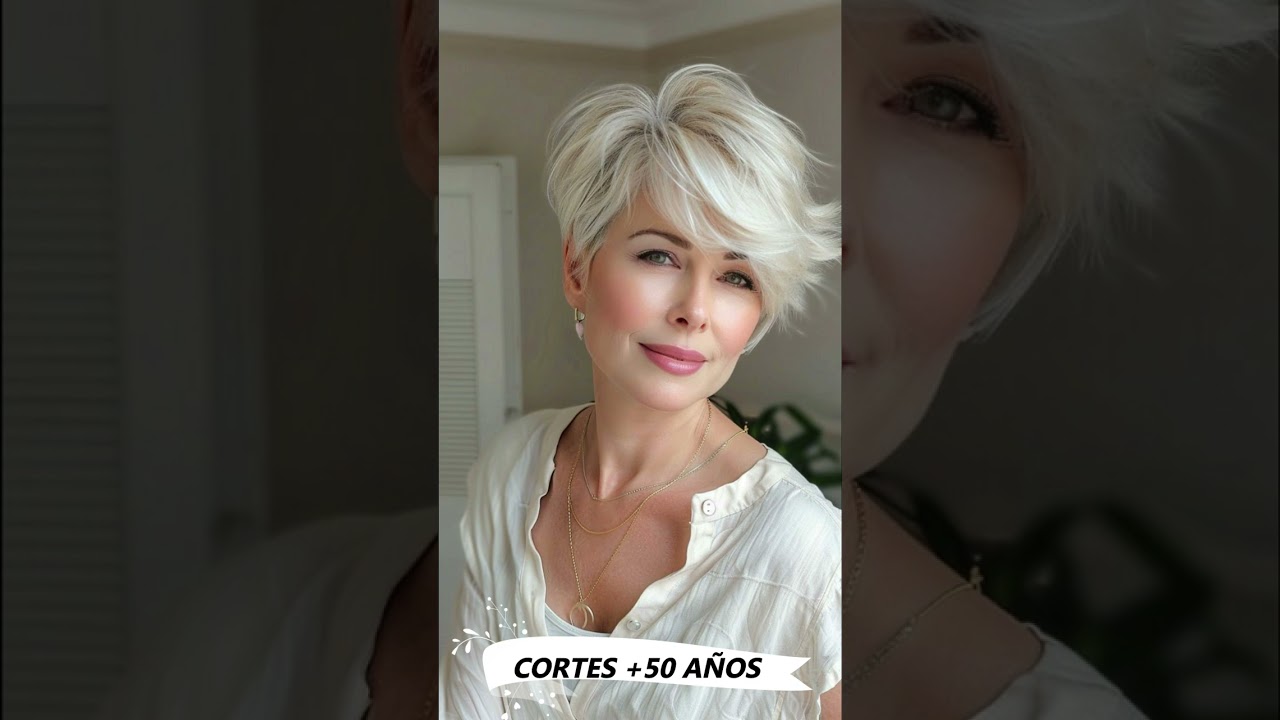 CORTES MODERNOS Y FAVORECEDORES 👩✂️ PARA MUJERES MAYORES DE 50 A&Ntilde;OS#Shorts