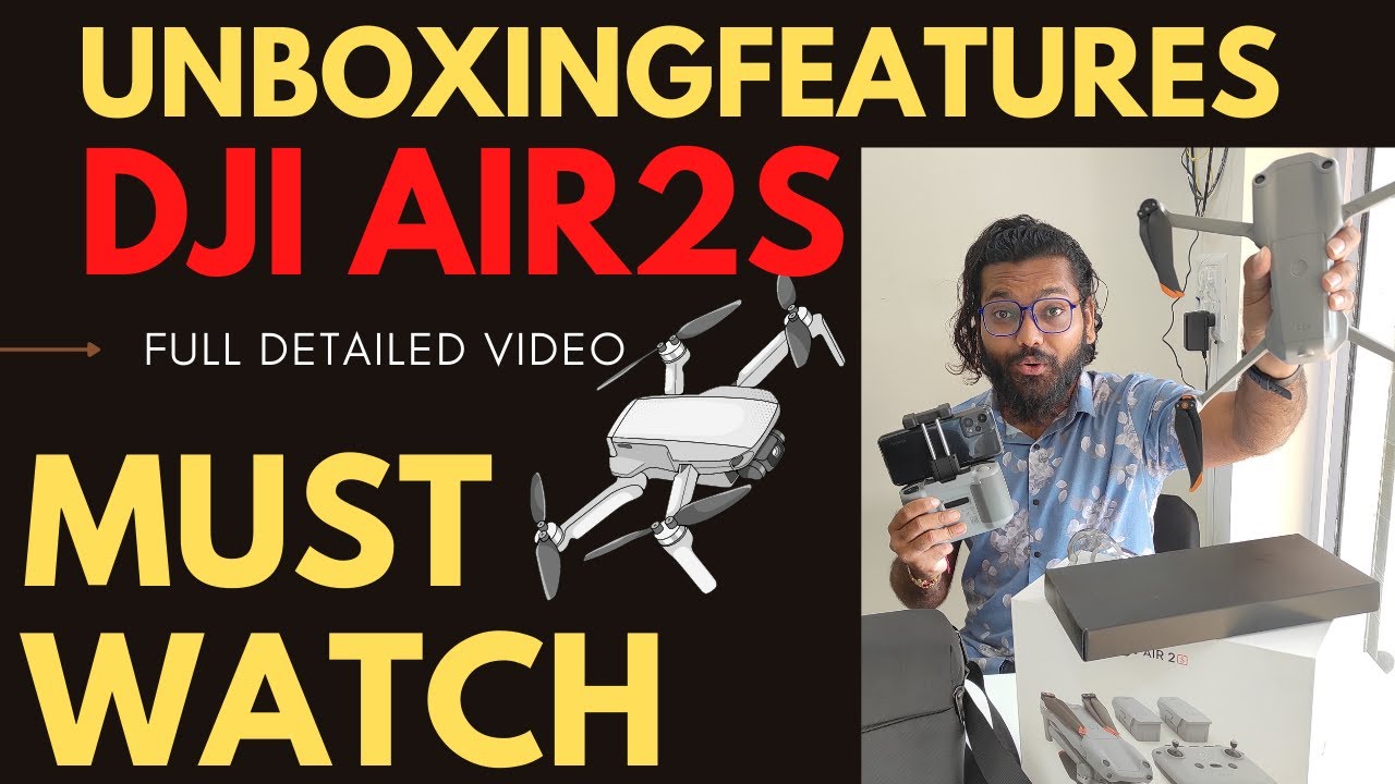 Dji Air 2s Fly more Combo Unboxing and Features in Hindi | Best budget drone under 1.5 lakh |