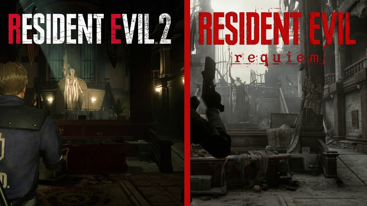 Resident Evil 2 Remake R.P.D vs. Resident Evil Requiem R.P.D