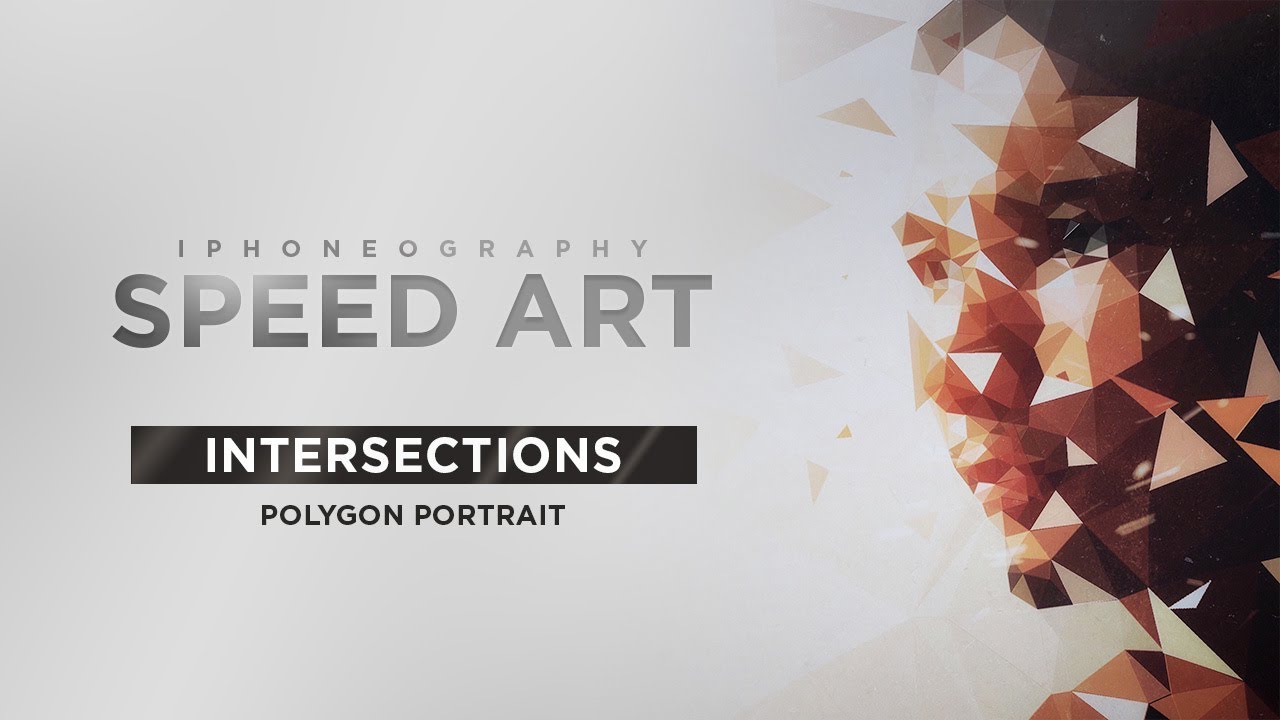 Iphone Photography Speed Art: Intersections Polygon Portrait #03
