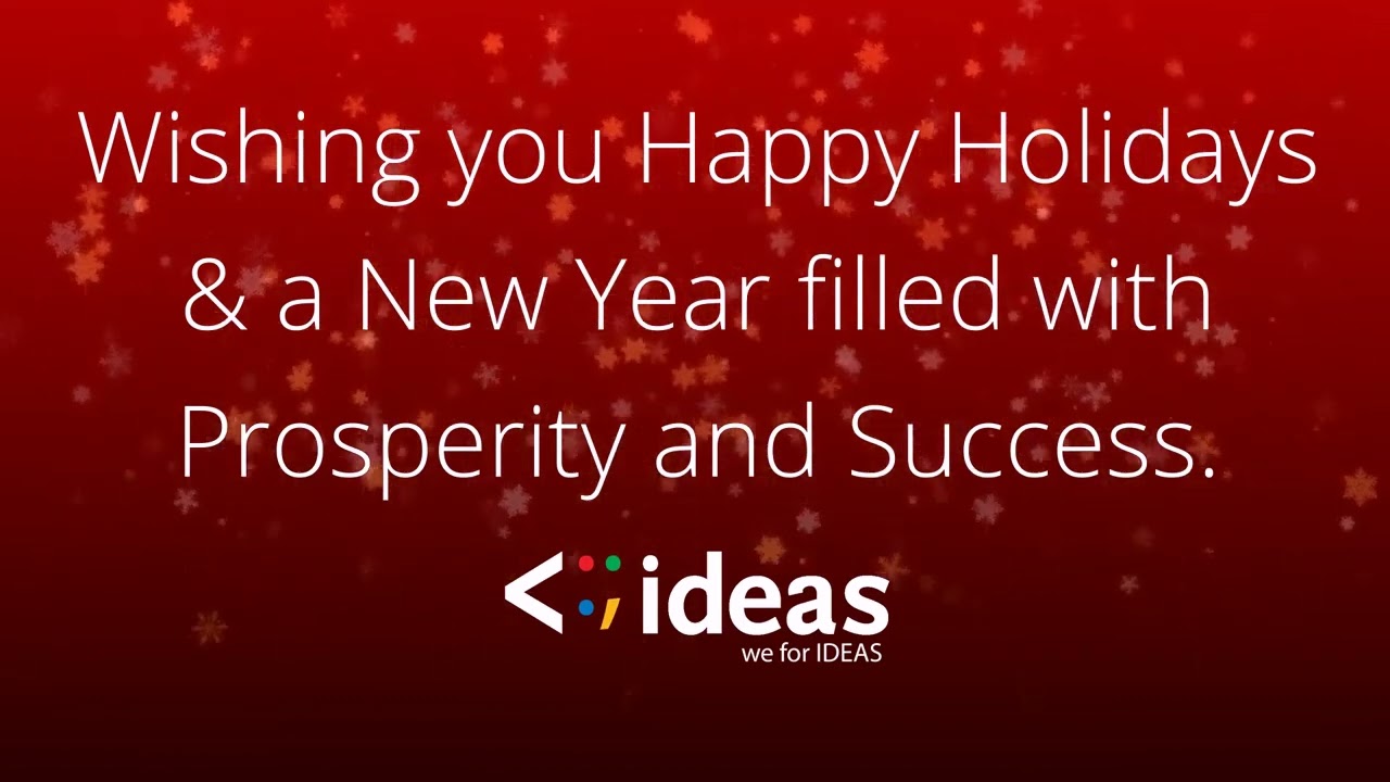 Happy Holidays from V4IDEAS