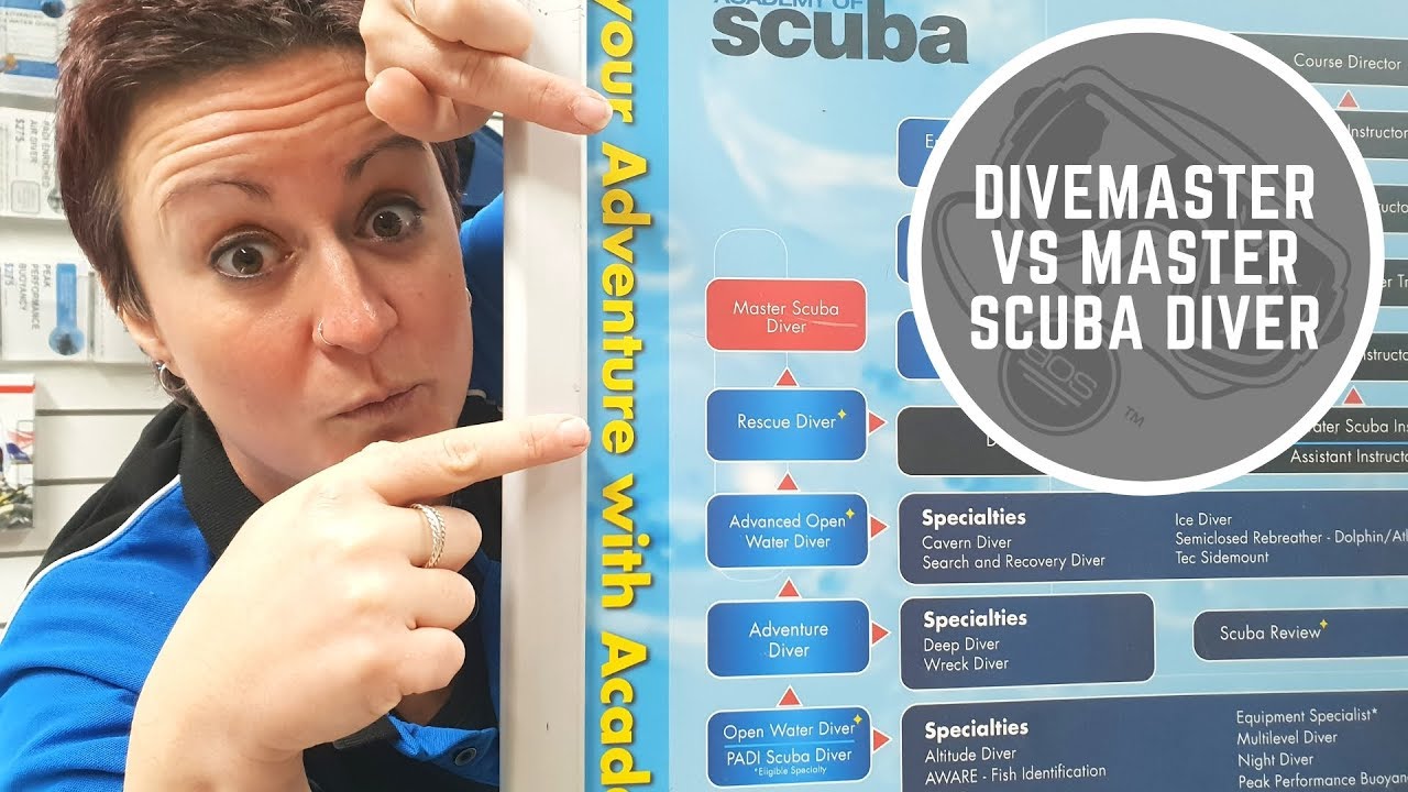 AOS Edu #41 - Padi Divemaster vs Master Scuba Diver