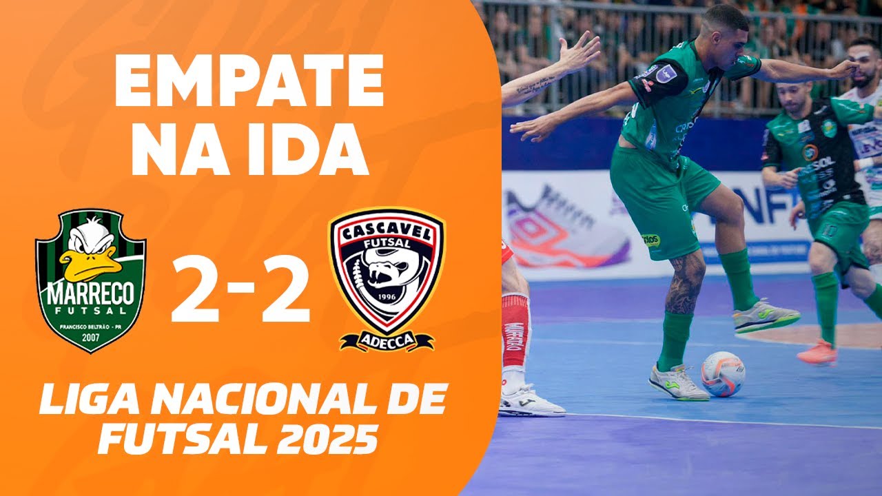 MARRECO E CASCAVEL EMPATAM NO 1&ordm; JOGO DAS OITAVAS DA LNF!