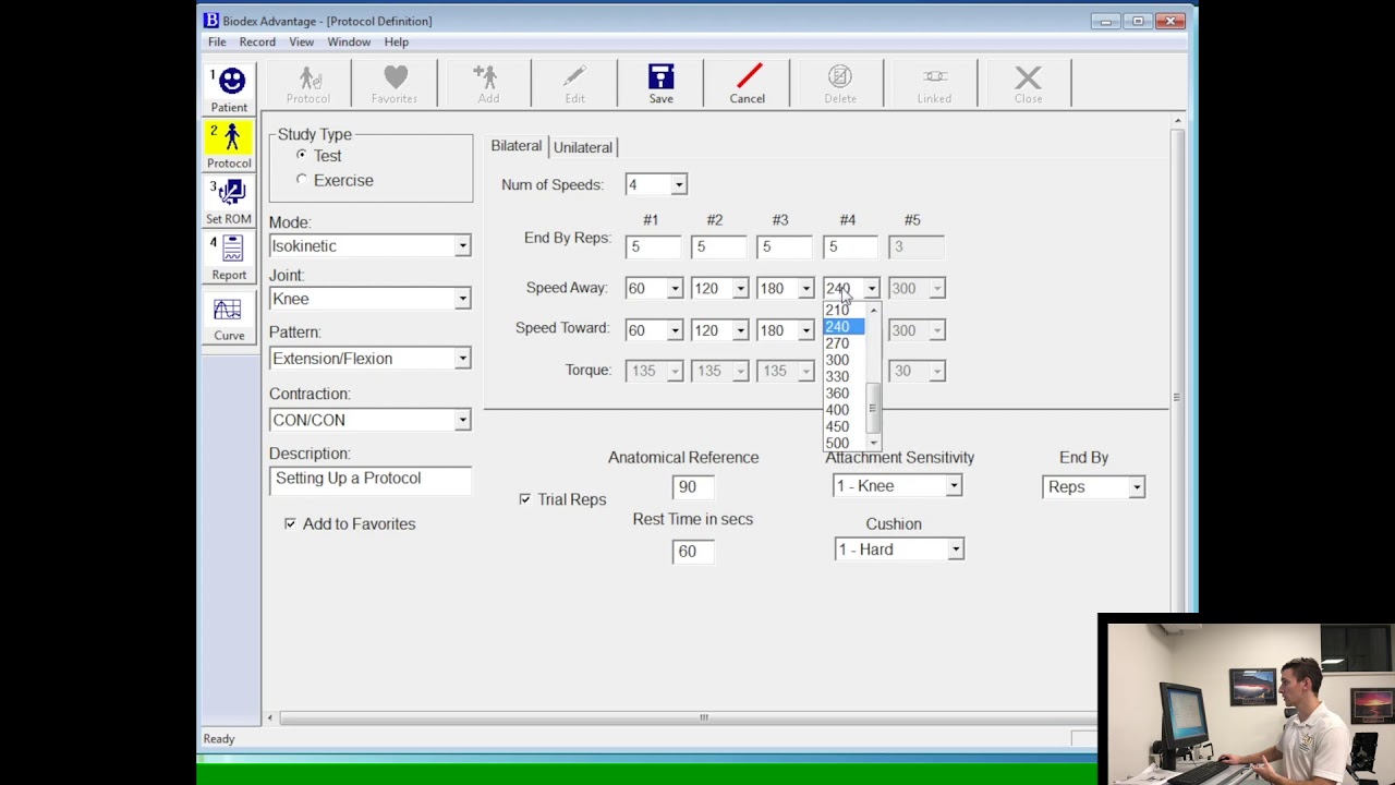 Biodex protocol creation tutorial