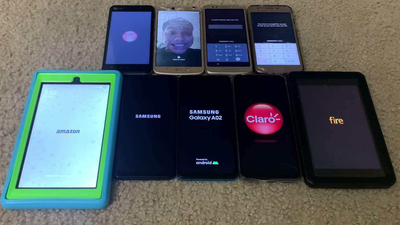 PCD TLC LG Motorola J3 star A20s A02 fire tablet fire 7 tablet reboot test!
