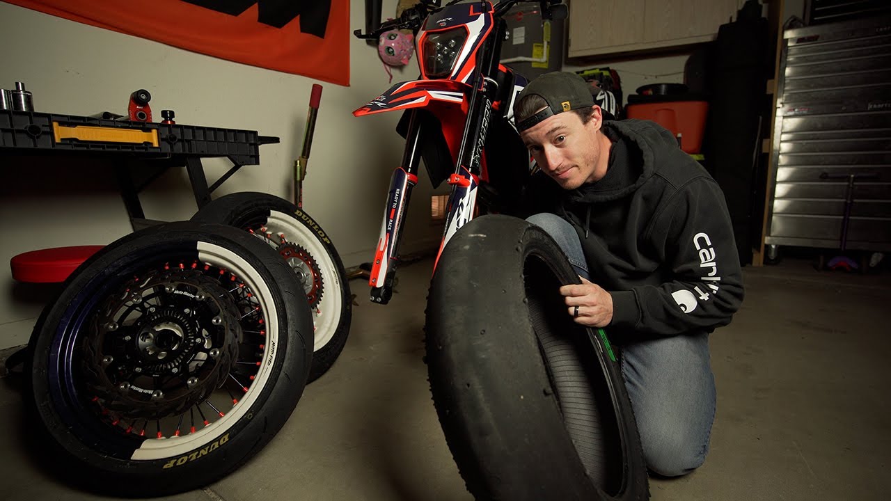 Should you run slicks on your KTM 690 SMC R?