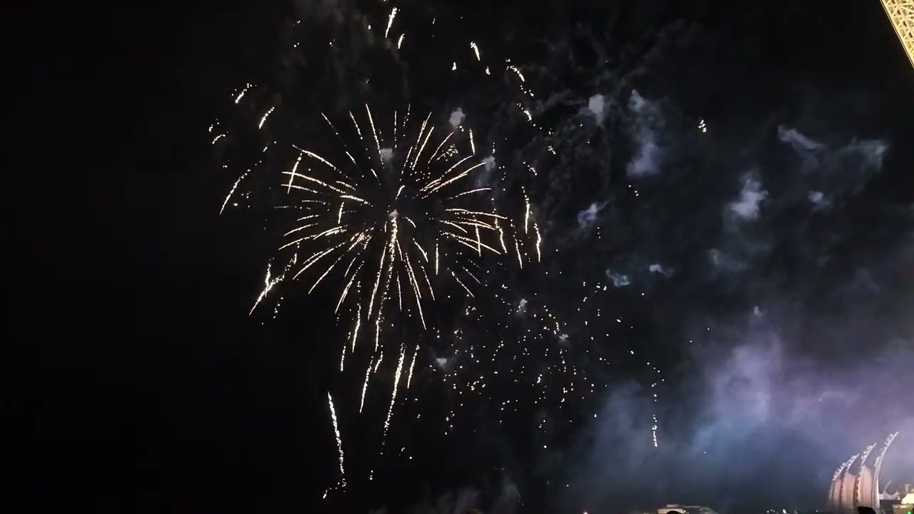a clip of the Fireworks in Blackpool