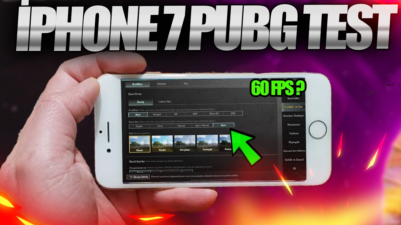 ТЕСТ iPhone 7 PUBG В 2024 ГОДУ | ПОЛНЫЙ ГИРО | ТЕСТ ФПС | ПУБГ МОБИЛЬ