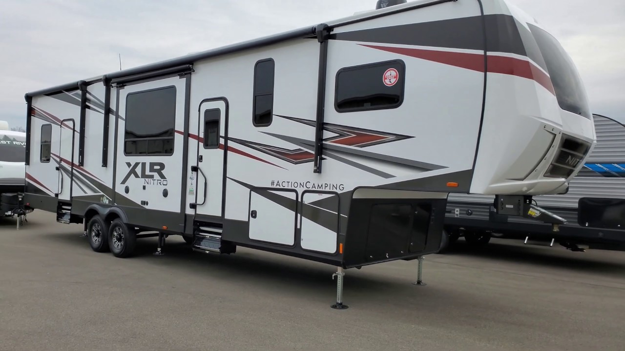 2021 XLR Nitro 351 14' Garage 3 Slide Out Fifth Wheel Toy Hauler @ Couchs RV Nation a RV Wholesaler