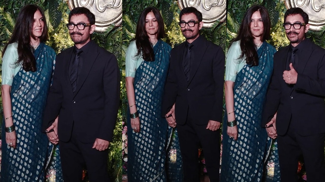 Aamir With Wife Gauri Spratt At The Pre-Wedding Celebration Of Komal Nahta Son | MS Bollywood
