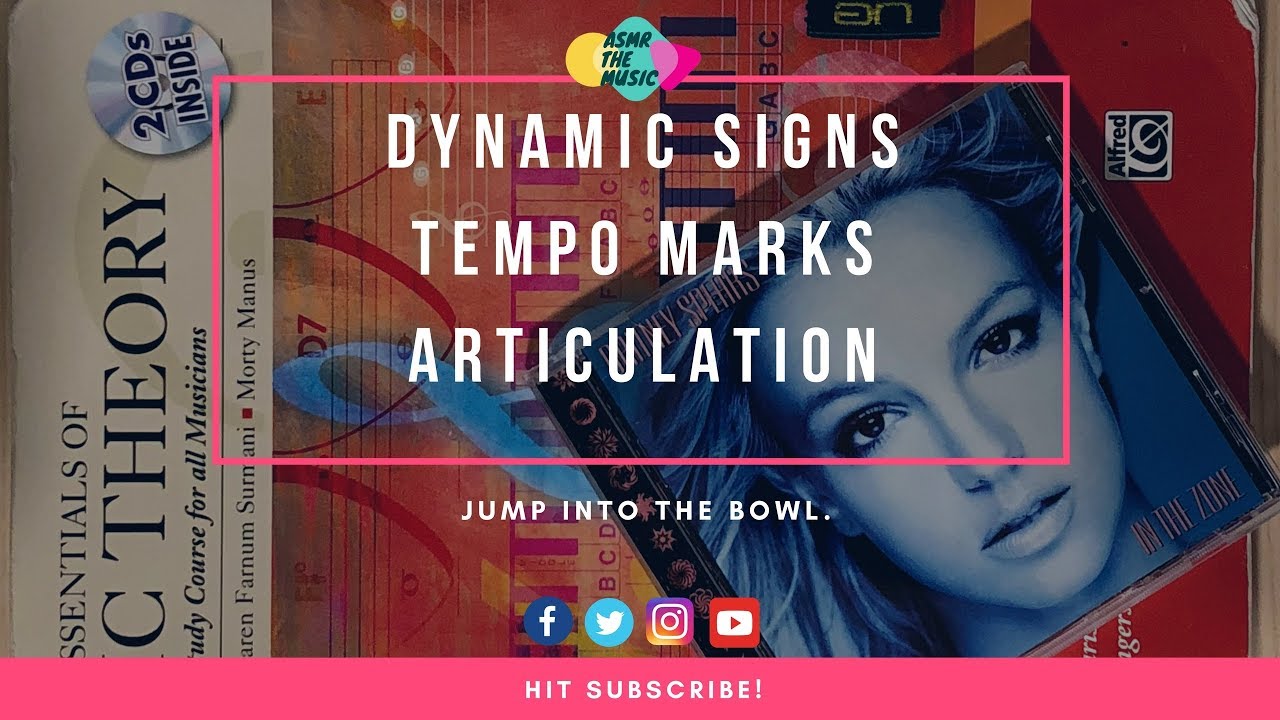 🎼 ASMR Music Theory 101: Dynamic Signs, Tempo Marks, Articulation 🎵