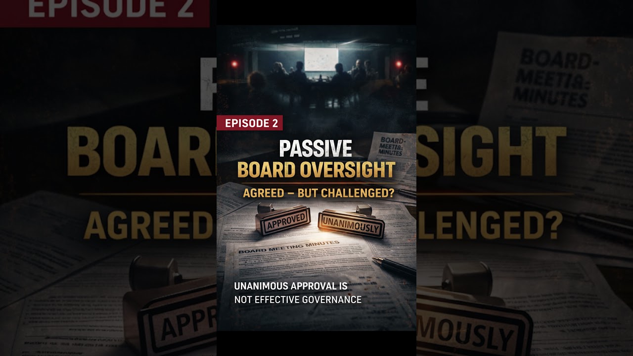 Passive Board Oversight: When Unanimous Approval Signals Weak Governance
