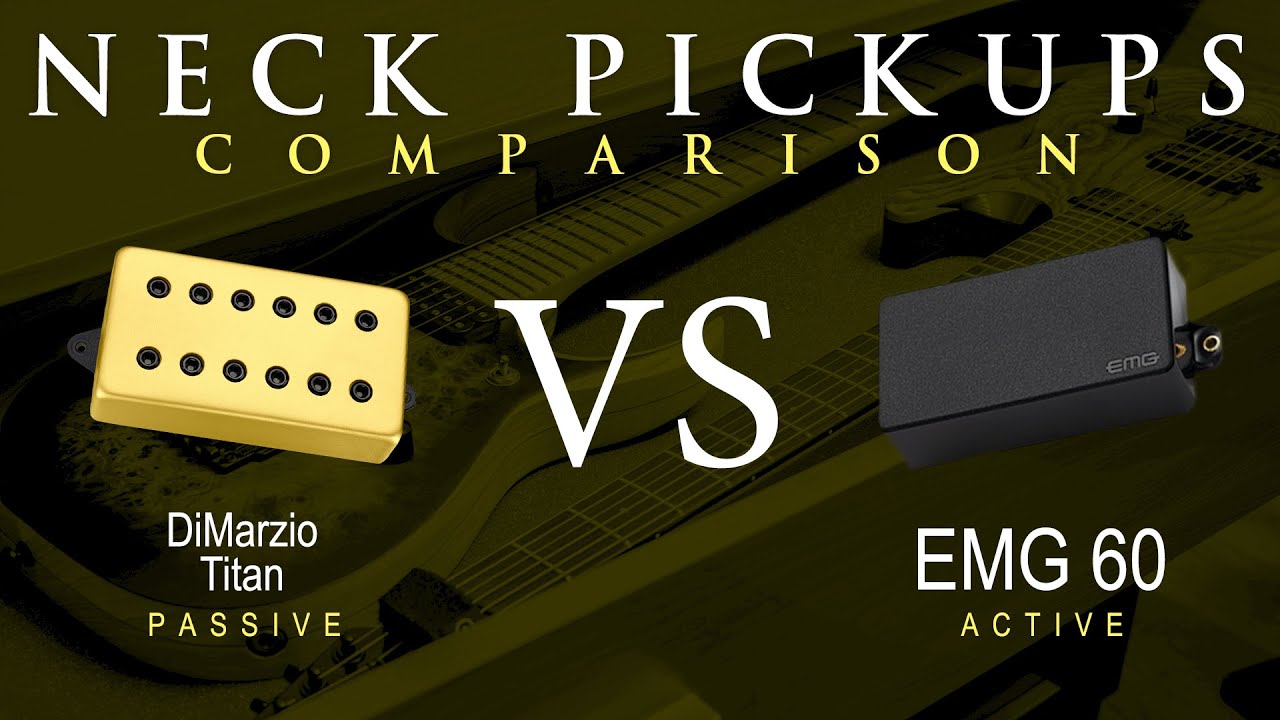 DiMarzio TITAN vs EMG 60 - Neck Pickup Guitar Tone Comparison Demo