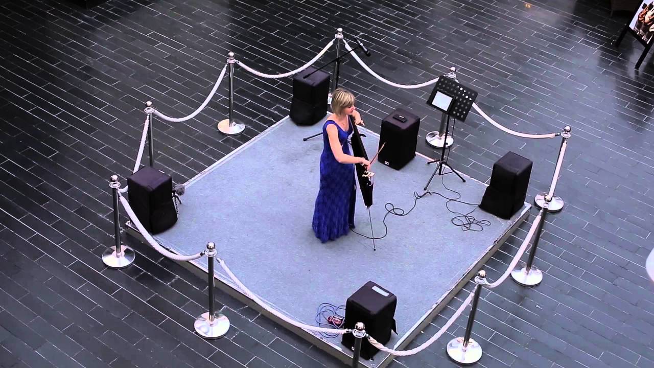 Solo cello life performance at JBR Walk Dubai Marina