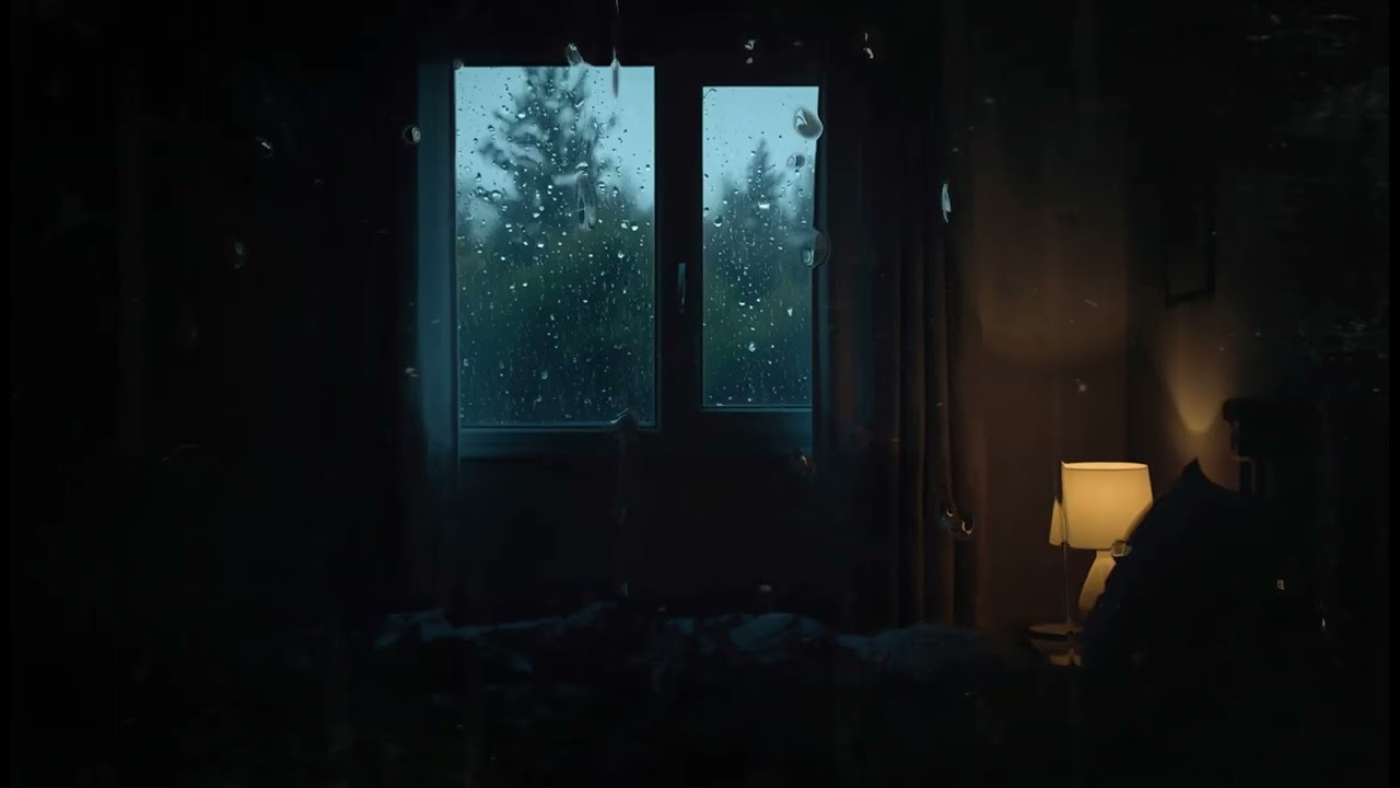 60-Minute Piano with Soft Rain for Deep Sleep | Quiet Hands
