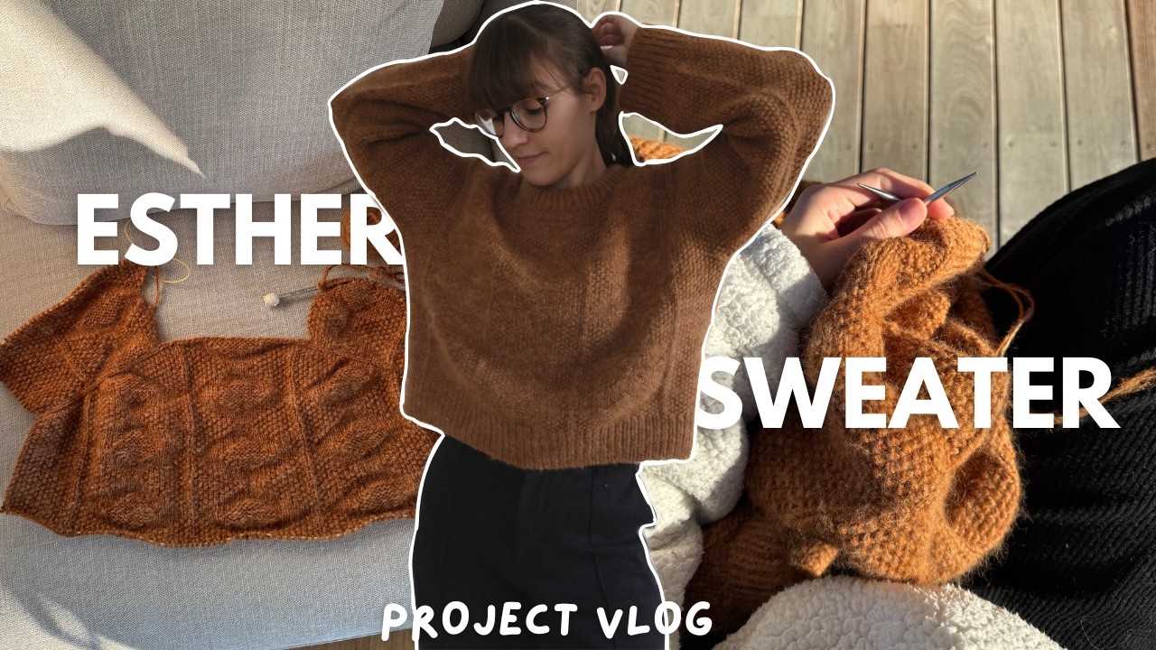 cosy knitting vlog: knitting my perfect fall sweater, the esther sweater ☕️🍂