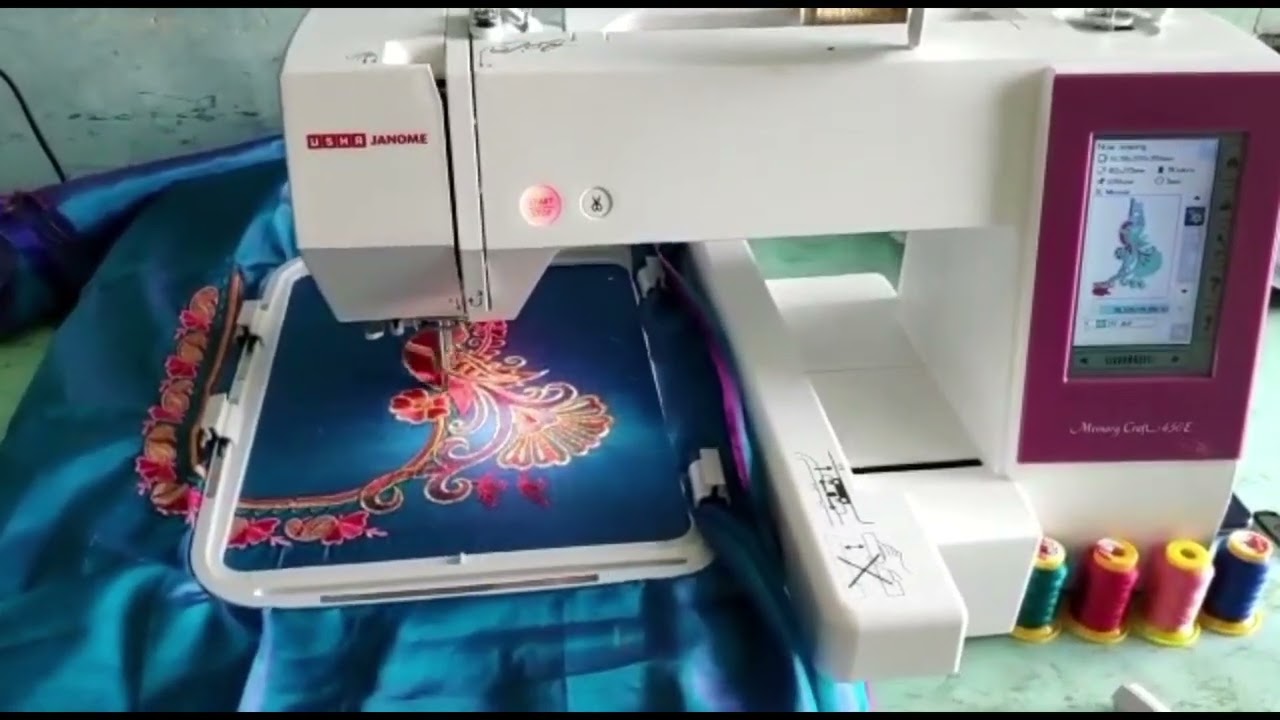 Usha 450e for sale. Computer embroidery machine for sale. Computer embroidery machine price.