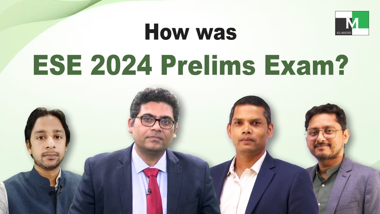 ESE 2024 Prelims Paper Analysis  | UPSC IES (ESE) 2024 Civil Engineering paper |IES Master