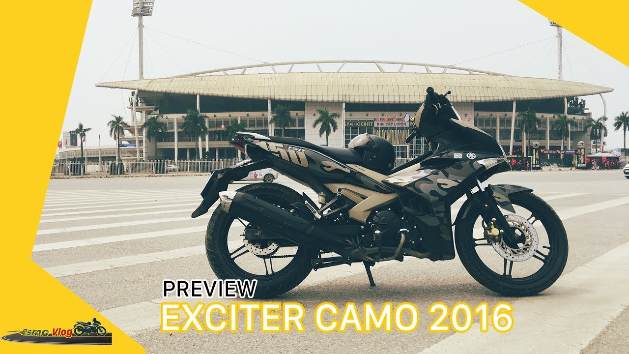 PreView exciter 150 camo 2016 nguy&ecirc;n bản đẹp nhất