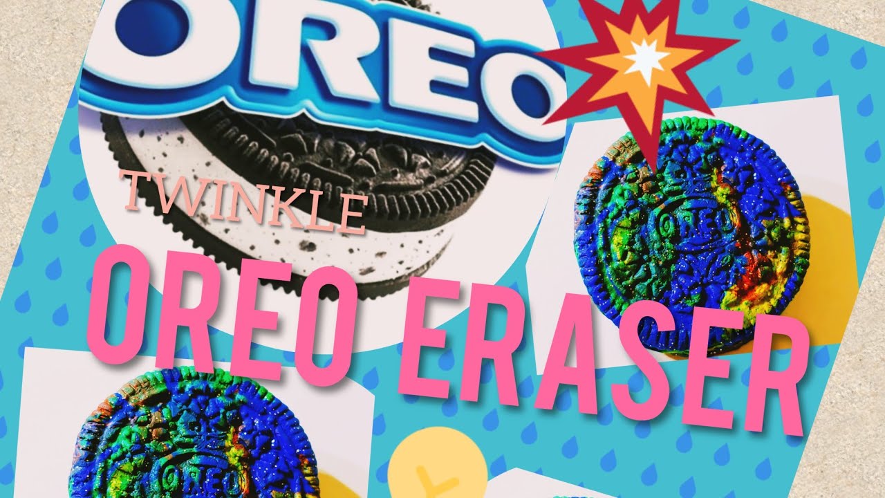 DIY TWINKLE Oreo  ERASER - EASY- 오레오지우개