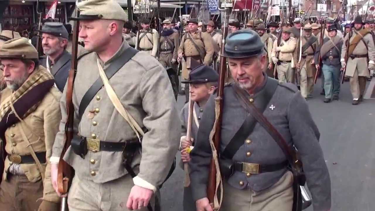 #863 - Confederates Marching On Remembrance Day, Gettysburg, PA 2013-11-23