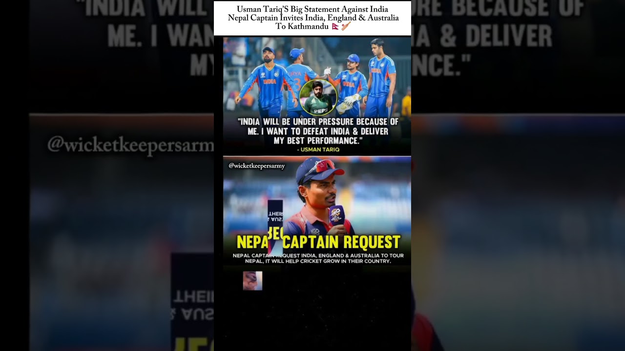 &nbsp;Usman Tariq&rsquo;s BIG Statement Against India | Nepal Captain Invites India, England & Australia
