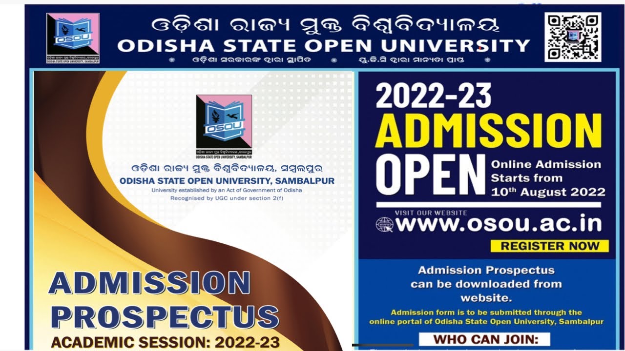 OSOU Admission 2022-2023: Application Form, Last Date & Eligibility, Apply For UG,PG, Diploma,Course