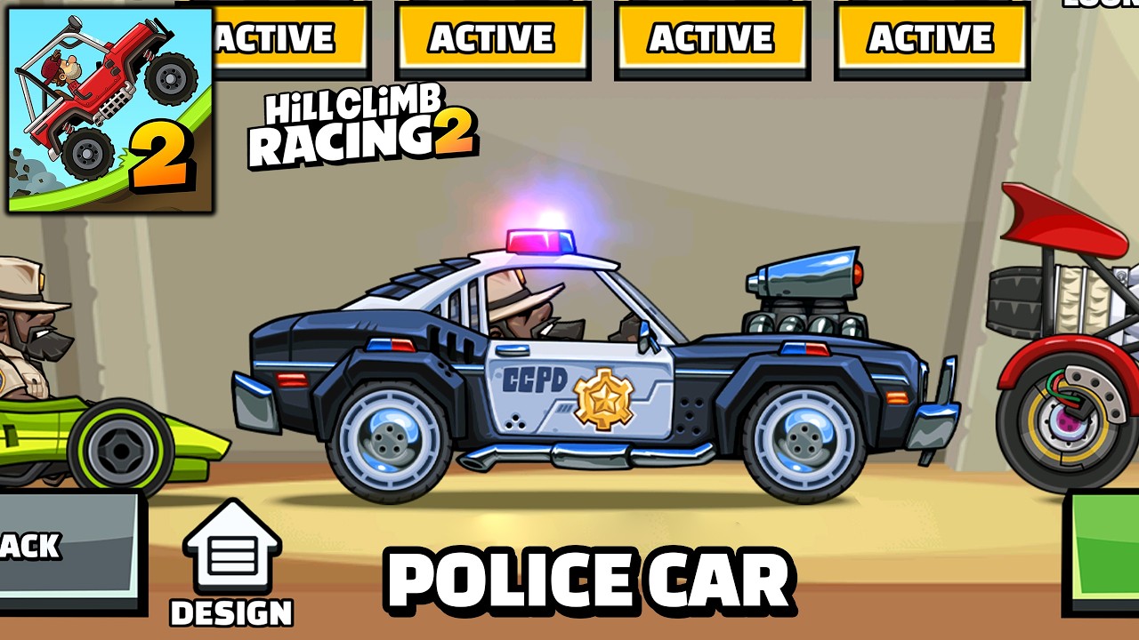 Hill Climb Racing 2 - POLICE MUSCLE CAR LEGENDARY BUNDLE | GamePlay