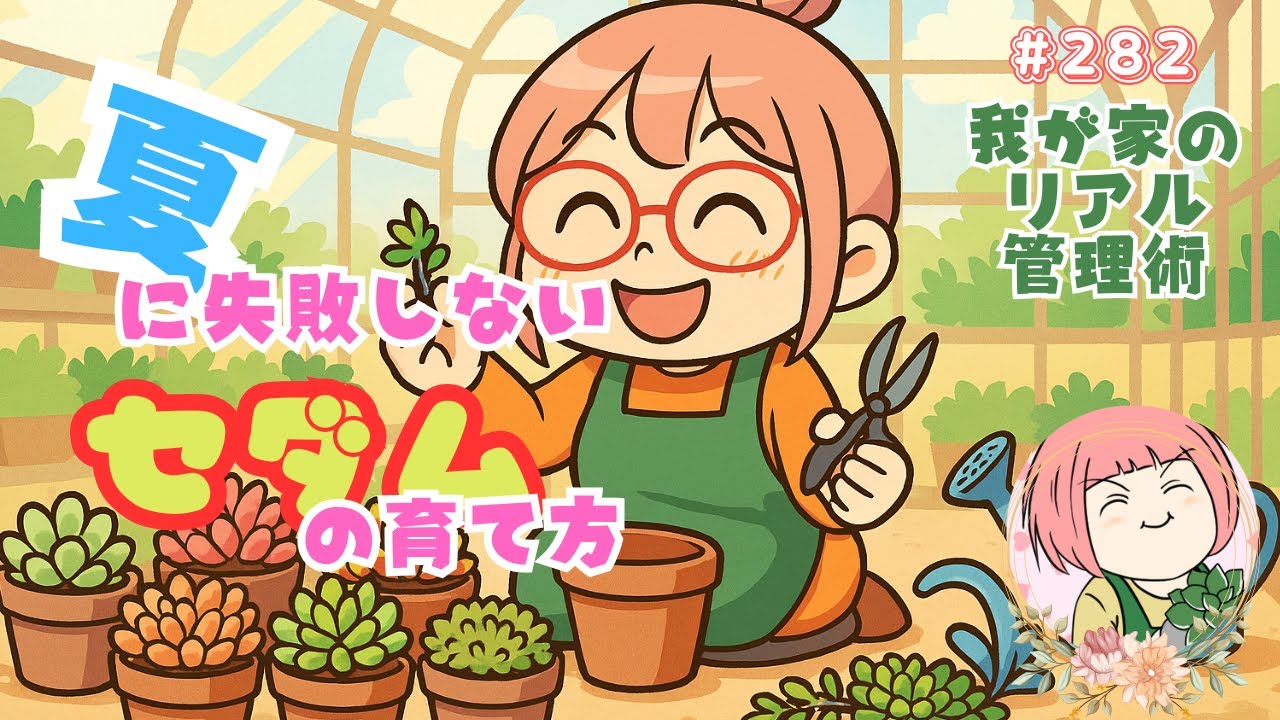 【多肉植物】夏に失敗しないセダムの育て方！我が家のリアル管理術N0282