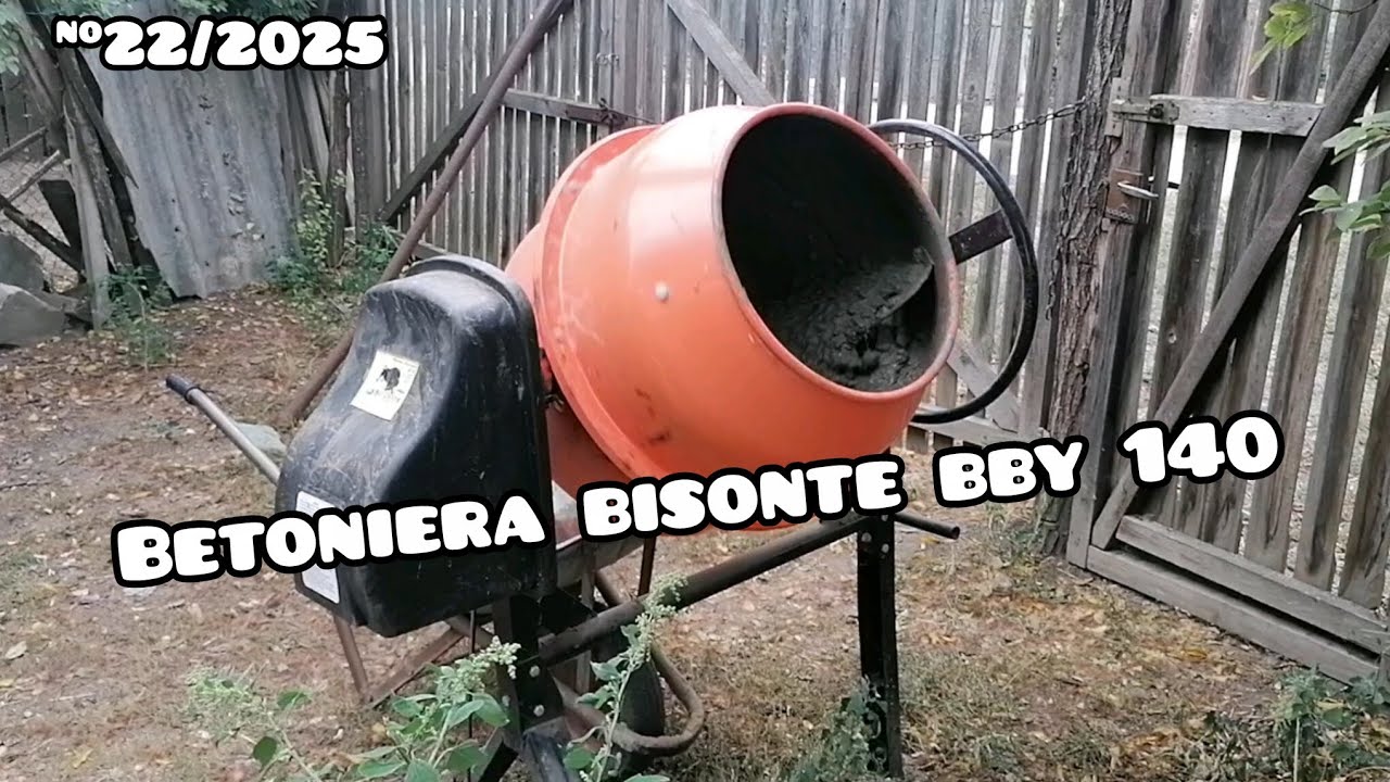 🔸BETONIERA BISONTE BBY 140  550W/1380rpm 140L 46 kg, AM TURNAT BETON ÎN COTEȚUL PORCILOR 🐷🐷