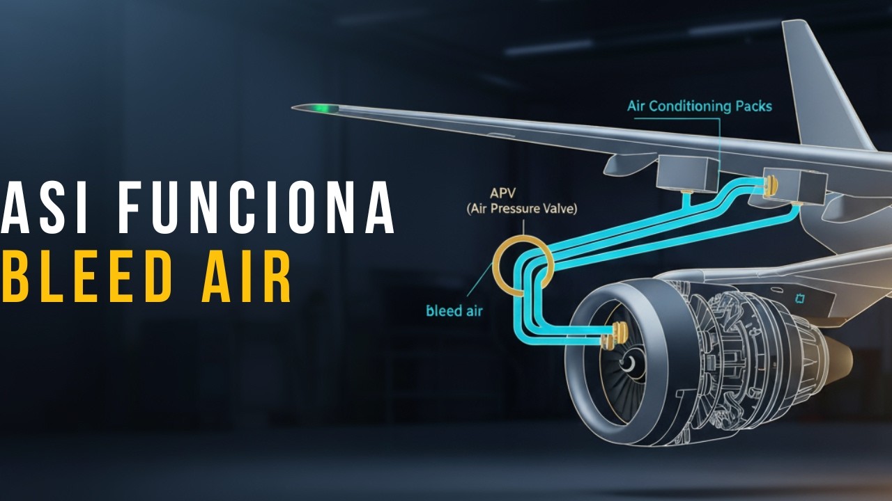 Así se presuriza un avión: bleed air explicado