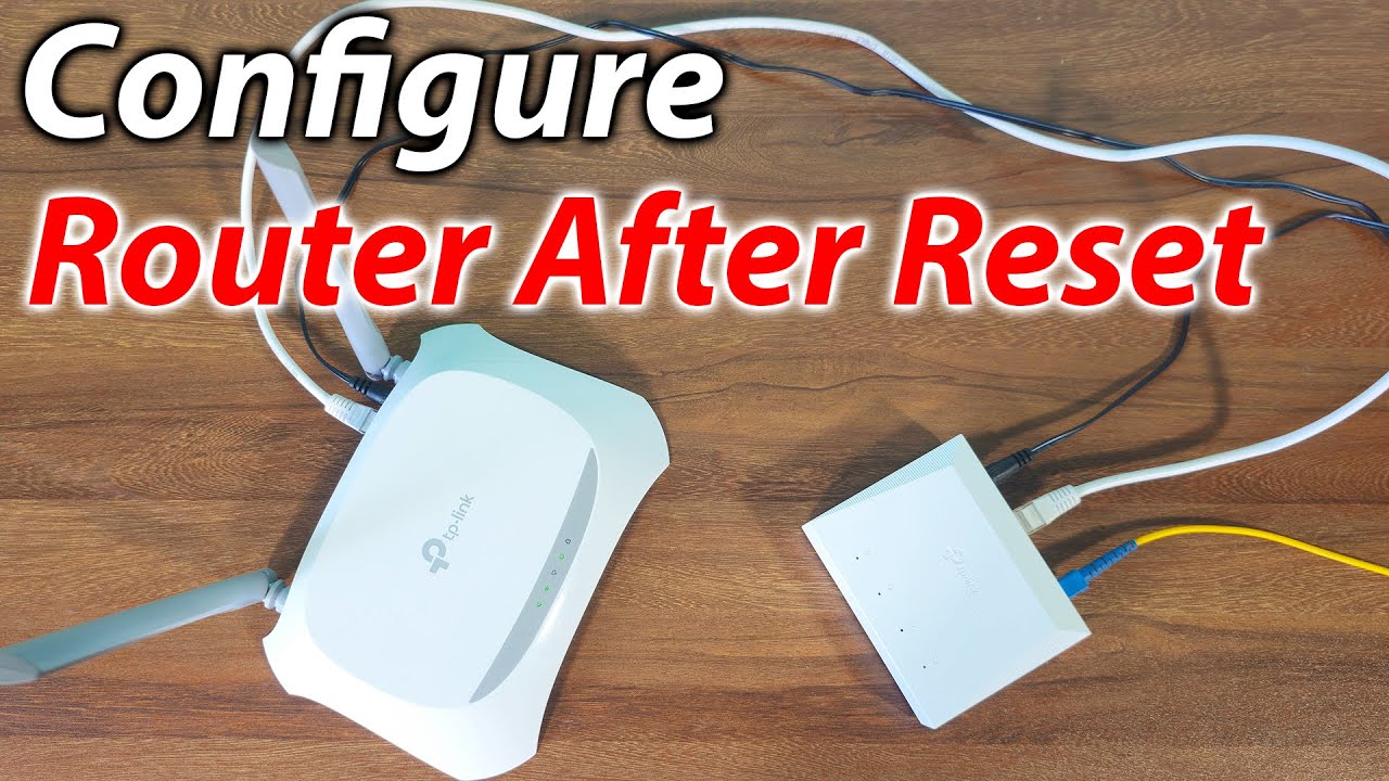 How to configure tp link router after reset