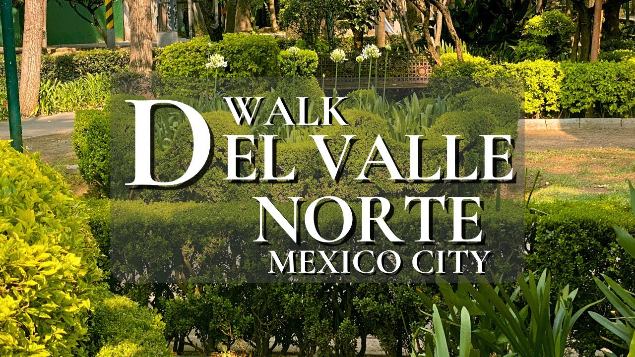 Del Valle Norte, Mexico City Walking Tour in 4K With Street Captions & Immersive Sound
