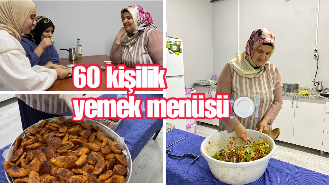 Tavuk Köfte Tarifi|Annemden 60 Kişilik Yemek Menüsü🍽😋