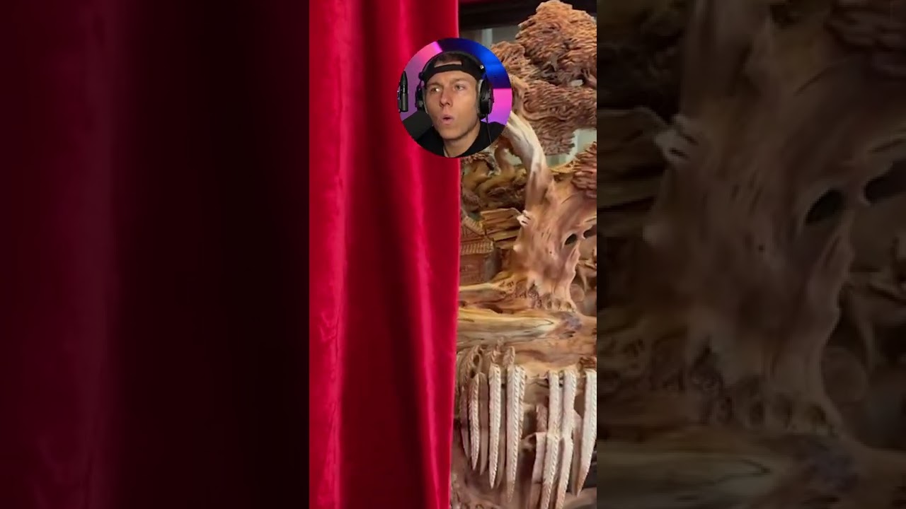 eine GANZE STADT aus EINEM HOLZ geschnitzt #shorts