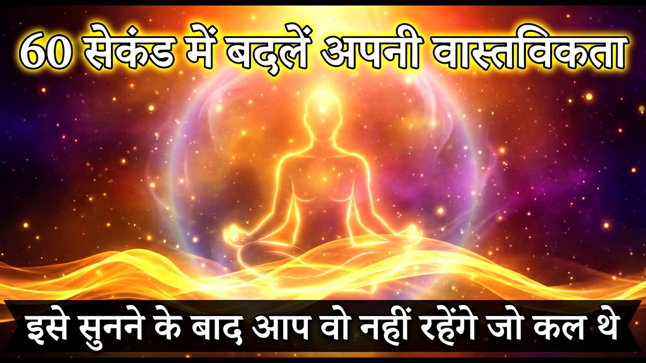 सिर्फ 60 सेकंड में बदलें अपनी वास्तविकता | Do THIS and WATCH YOUR VIBRATION RISE Instantly