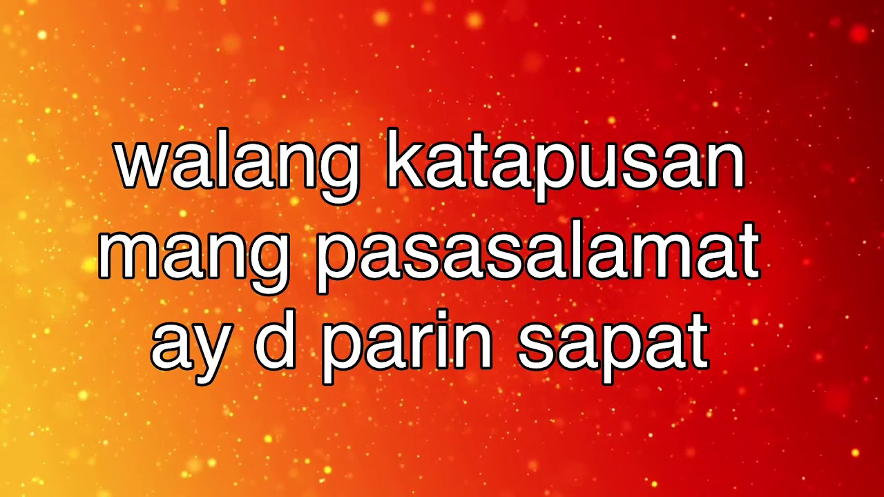 Minsan pa, maraming salamat- minus one