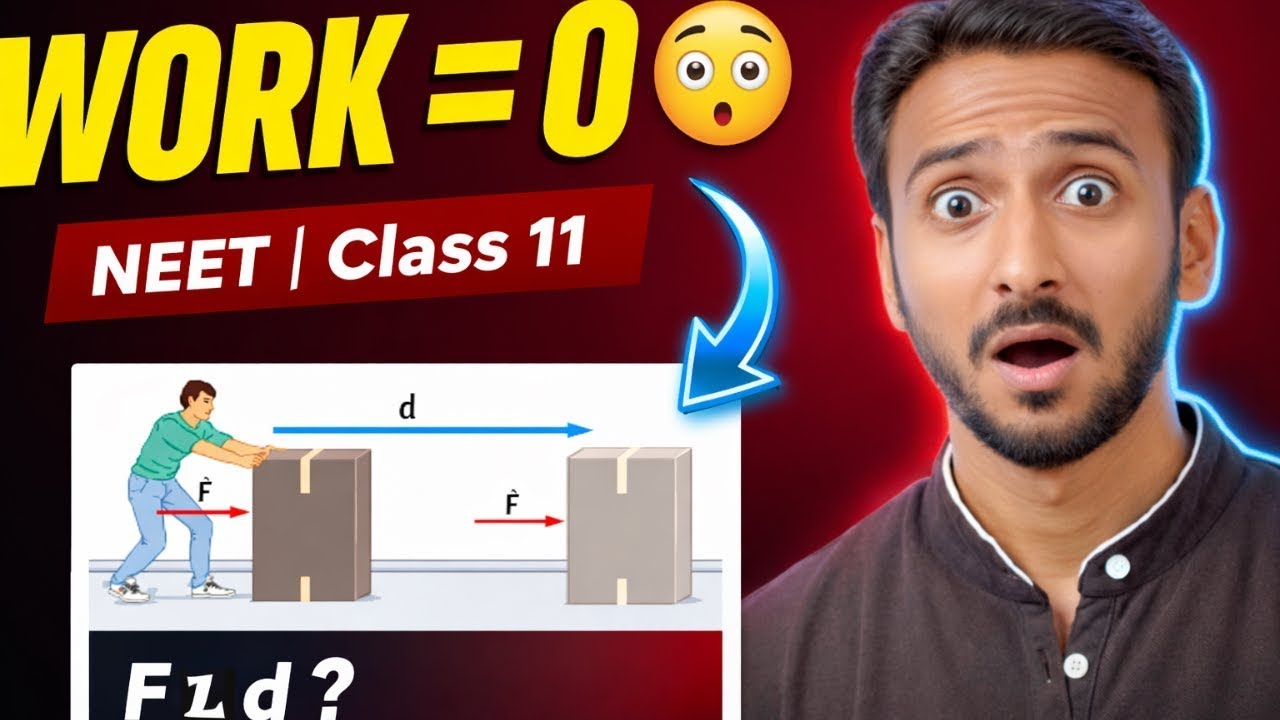 Work Power Energy Class 11 | Work Done by Constant & Variable Force | NEET Physics