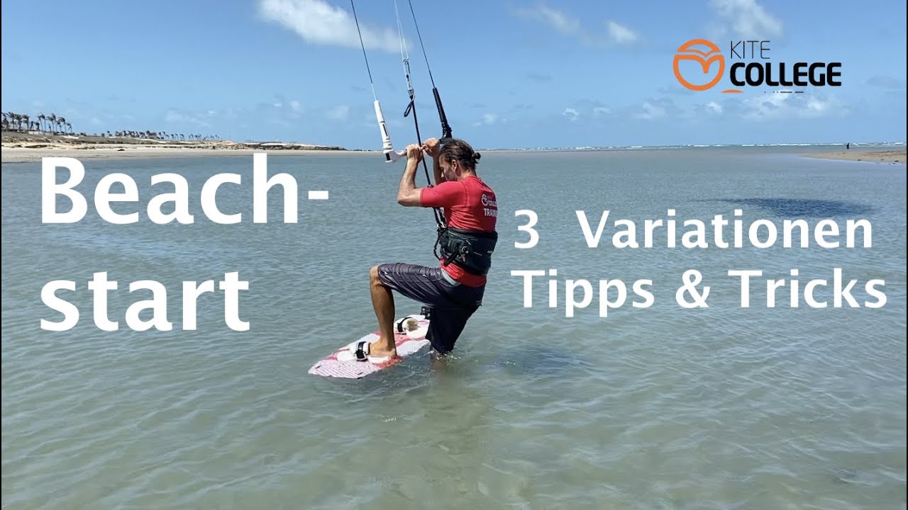 Kitecollege Beachstart beim Kitesurfen I Tipps und Tricks beim lernen VDWS Level 5