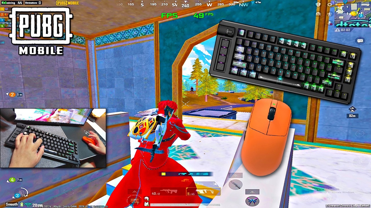 [ASMR] Lemokey L1 HE Gaming Keyboard | 120 FPS PUBG MOBILE × The King of Fighters Gameplay (Handcam)