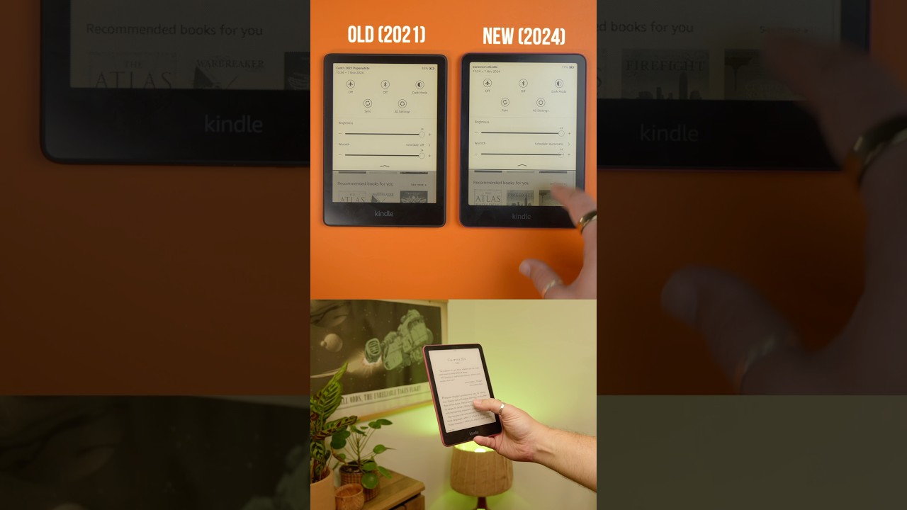 Новый Kindle Paperwhite (2024) против старого Paperwhite (2021) &mdash; что нового? #shorts #kindlepape...