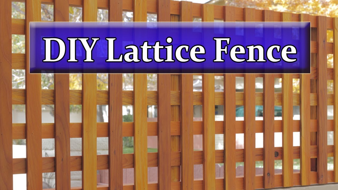 Diy lattice fence