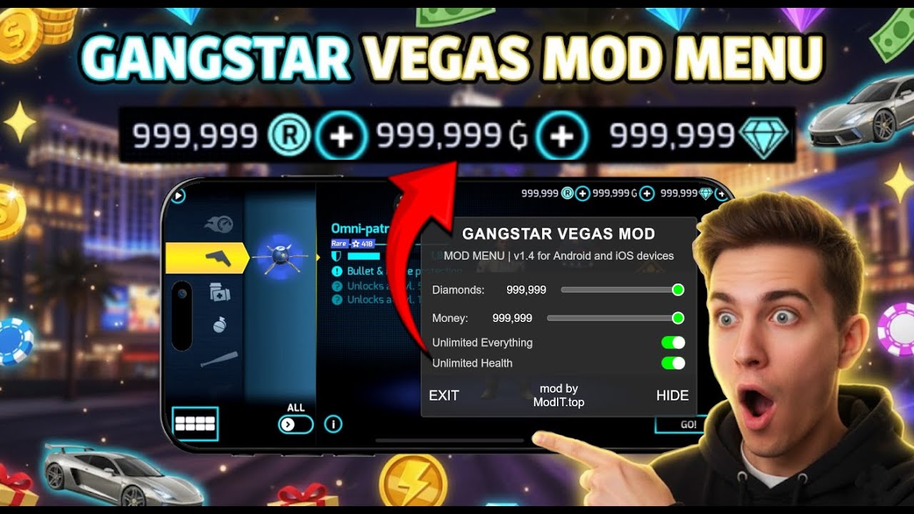 Gangstar Vegas Hack Unlimited Diamonds and Money 💎
