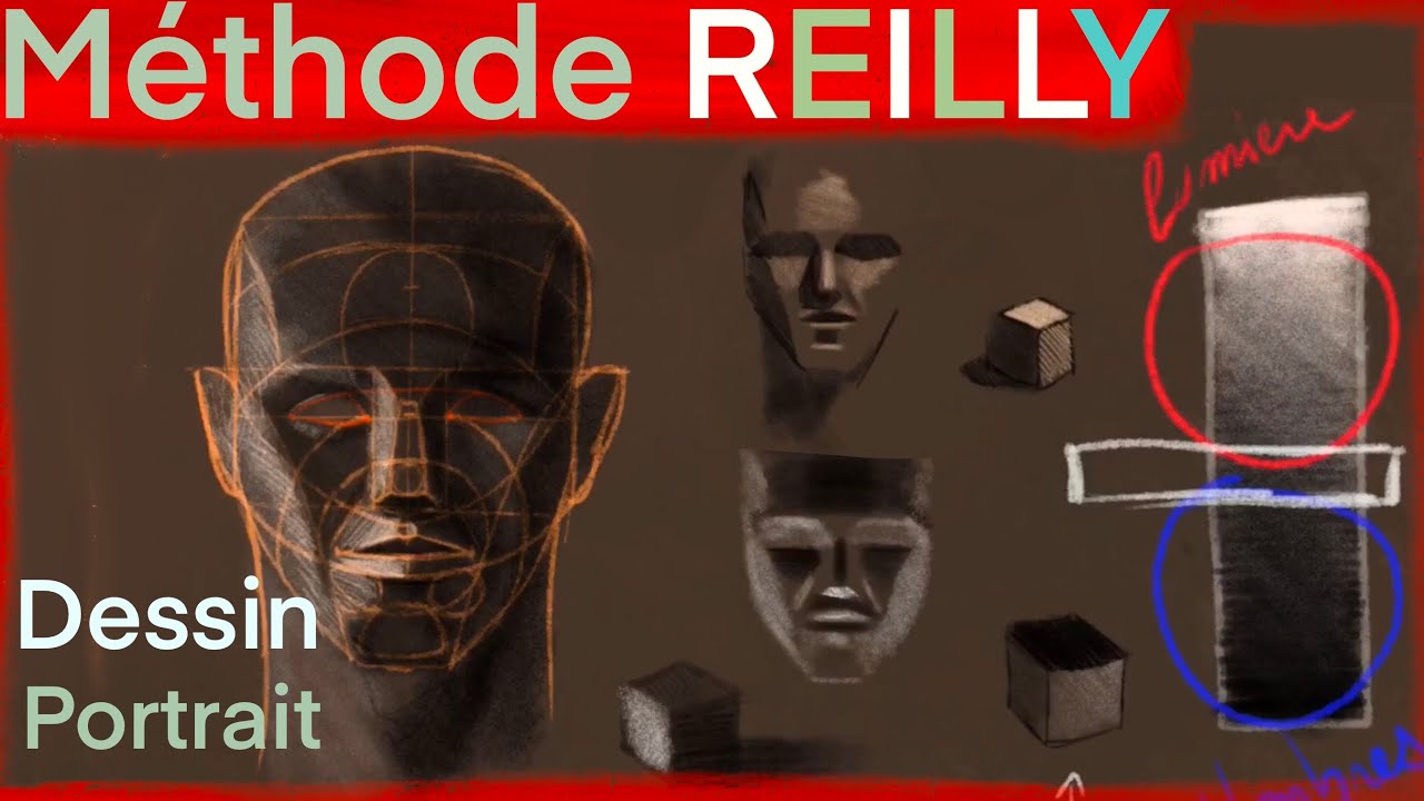la Méthode REILLY pour le PORTRAIT🌹 tres efficace pour le dessin d'imagination